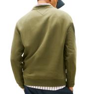 Dunkelgrünes Herren-Sweatshirt „Reg Flag Crews“ von Tommy Hilfiger Ansicht 2
