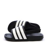 Claquettes Noires/Blanches Garçon Adidas Adilette Estrap pas cher