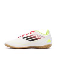 Chaussures de football Blanc Garçon Adidas F50 Club pas cher