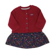 EOM Emini Vestido floral azul marino/fucsia de niña barato