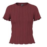 Camiseta Burdeos Mujer Pieces Marie ver 2