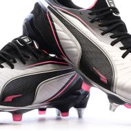 Chaussures de Foot Gris/Noir Homme Puma King Ultimate MxSG vue 7