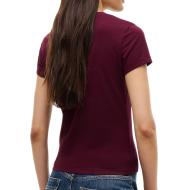 Tommy Hilfiger Damen-T-Shirt in Bordeaux, Tjw C Ansicht 2