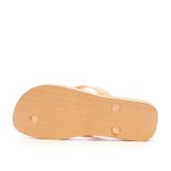 Tongs Orange Mixte Havaianas Brasil Logo Infradito vue 2