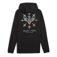 Sweatshirt mit Reißverschluss Schwarz Männlich Puma Melo Ansicht 2
