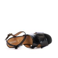 Schwarze Sandalen Frau Geox Neraklia Ansicht 4