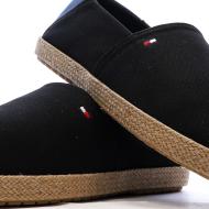 Espadrillas negras/azules para hombre Tommy Hilfiger Core ver 7