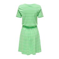 Grün gestreiftes Kleid für Frauen ONLY 15320317 Ansicht 2