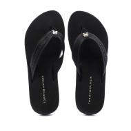 Schwarze Flip-Flops Herren Tommy Hilfiger Webbing Ansicht 3