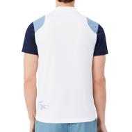 Polo Blanc/Bleu Marine Homme Lacoste Regular vue 2