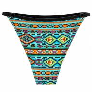 Badehose in Türkis/Schwarz „Grain de Sable“ von Kim Ansicht 2