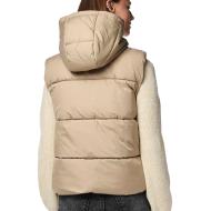 Women's Beige Sleeveless Coat Pieces New Short Photo of the Espace des Marques %store% store - view of %key%