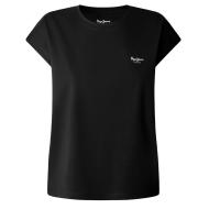Camiseta negra de mujer Pepe Jeans Blooma ver 3