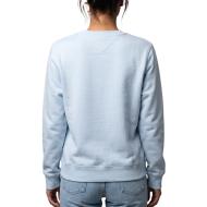 Hellblaues Damen-Sweatshirt Tommy Hilfiger Flag Crew1 Ansicht 2