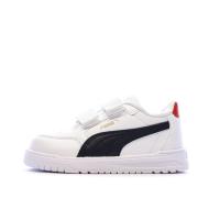 Boys' Sneakers White/Black Puma Shuffle Downtown
