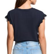Camiseta azul marino para mujer Morgan DECUME ver 2