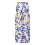Pantalones fluidos con estampado beige/azul JDY Life Palazzo para mujer ver 2