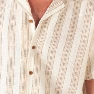 Camisa blanca/beige para hombre RMS26 Textura ver 2