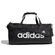Bolsa de deporte negra unisex Adidas Linear Duffel barato