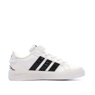 Weiß/Schwarze Kinder-Sneaker von Adidas, Grand Court Ansicht 2
