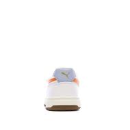 Weiß-orangefarbene Puma Caven III Retro-Sneaker für Jungen Ansicht 3