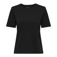 T-Shirt Noir Femme Only Happy