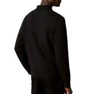Polo Noir Homme Calvin Klein Jeans Terry vue 2