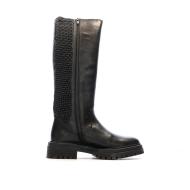 Schwarze Stiefel Frau Geox Iridea Ansicht 2