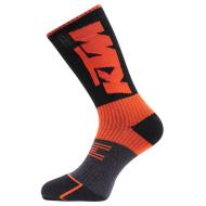 2 pares de calcetines negros/naranjas para hombre KTM CHTX2 ver 2