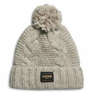 Bonnet Beige Femme Superdry Cable Knit Beanie