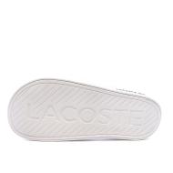 Claquettes Blanches Lacoste Serve Slide Dual vue 2