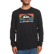 Camiseta de manga larga negra para hombre Quiksilver Qsrainbowls