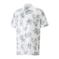 Puma Men's Polo White/Grey Verdant affordable