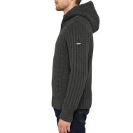 Veste en Sherpa Zippé GriseHomme Schott PLENZO vue 2