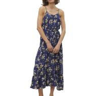 Women's navy/yellow patterned dress Vero Moda Easy Joy