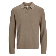 Polo Taupe Homme Jack & Jones Cooper pas cher