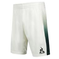 Herren Le Coq Sportif Tennis Pro Short Ecru/Grün 24 günstig