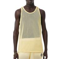 Camiseta de tirantes de malla amarilla Lacoste para hombre Runway Mesh barato