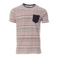 Camiseta de hombre azul marino/naranja RMS26 91266 barato
