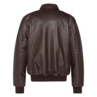 Schott LCJET Men's Brown Leather Jacket Photo of the Espace des Marques %store% store - view of %key%