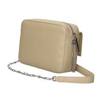Women's Calvin Klein Jeans Pocket Shoulder Bag Beige Photo of the Espace des Marques %store% store - view of %key%