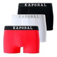 Pack x3 Black/Red/White Men's Kaporal QUADMH Boxers affordable
