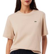 Beiges Damen-T-Shirt von Lacoste TF7215