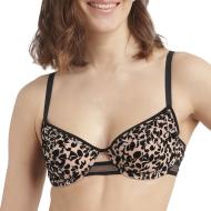 Soutien Gorge Noir/Beige Femme Dim Pétale pas cher