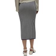 Marineblauer gestreifter Damenrock von Vero Moda, Gold Pinstripe Ansicht 2