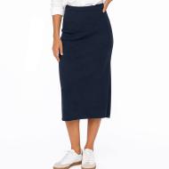 Damenrock in Marineblau von Vero Moda mit goldenen Nadelstreifen