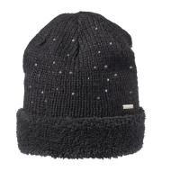 Women’s Black Sequinned Beanie by Cairn Louison affordable
