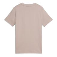 Camiseta malva para niña de Puma con el gato centrado ver 2
