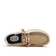 Zapatillas Mujer Hey Dude Wally Sport Mesh Beige/Oro ver 4