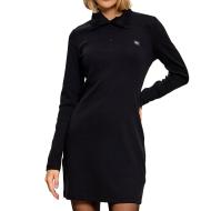 Vestido negro de mujer Calvin Klein Jeans con etiqueta tejida barato